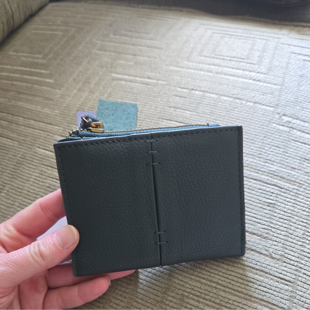 NWT American Leather Co. Hunter Green Cleveland Bifold Wallet RFID MSRP $75 - Picture 4 of 9